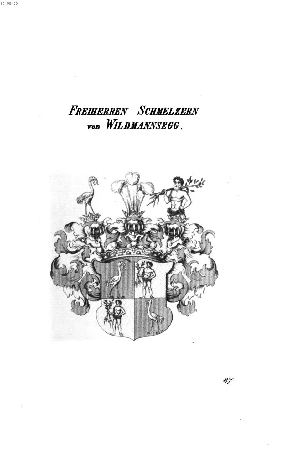 Schmelzern von Wildmannsegg 2 — Tyroff オーストリア君主国紋章集の原図