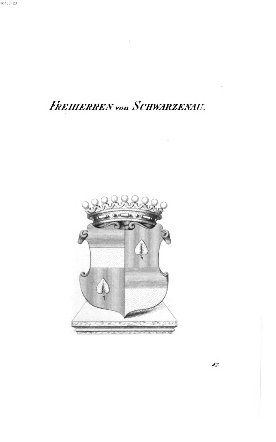 Schwarzenau 2 — Tyroff オーストリア君主国紋章集の原図