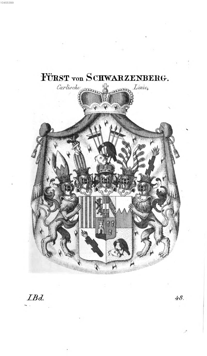 Schwarzenberg — Tyroff オーストリア君主国紋章集の原図