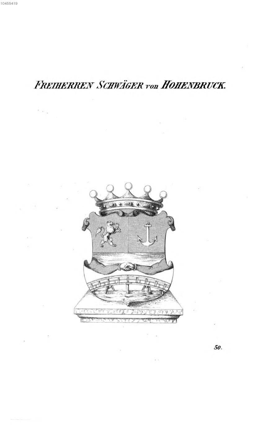 Schwäger von Hohenbruck — Tyroff オーストリア君主国紋章集の原図