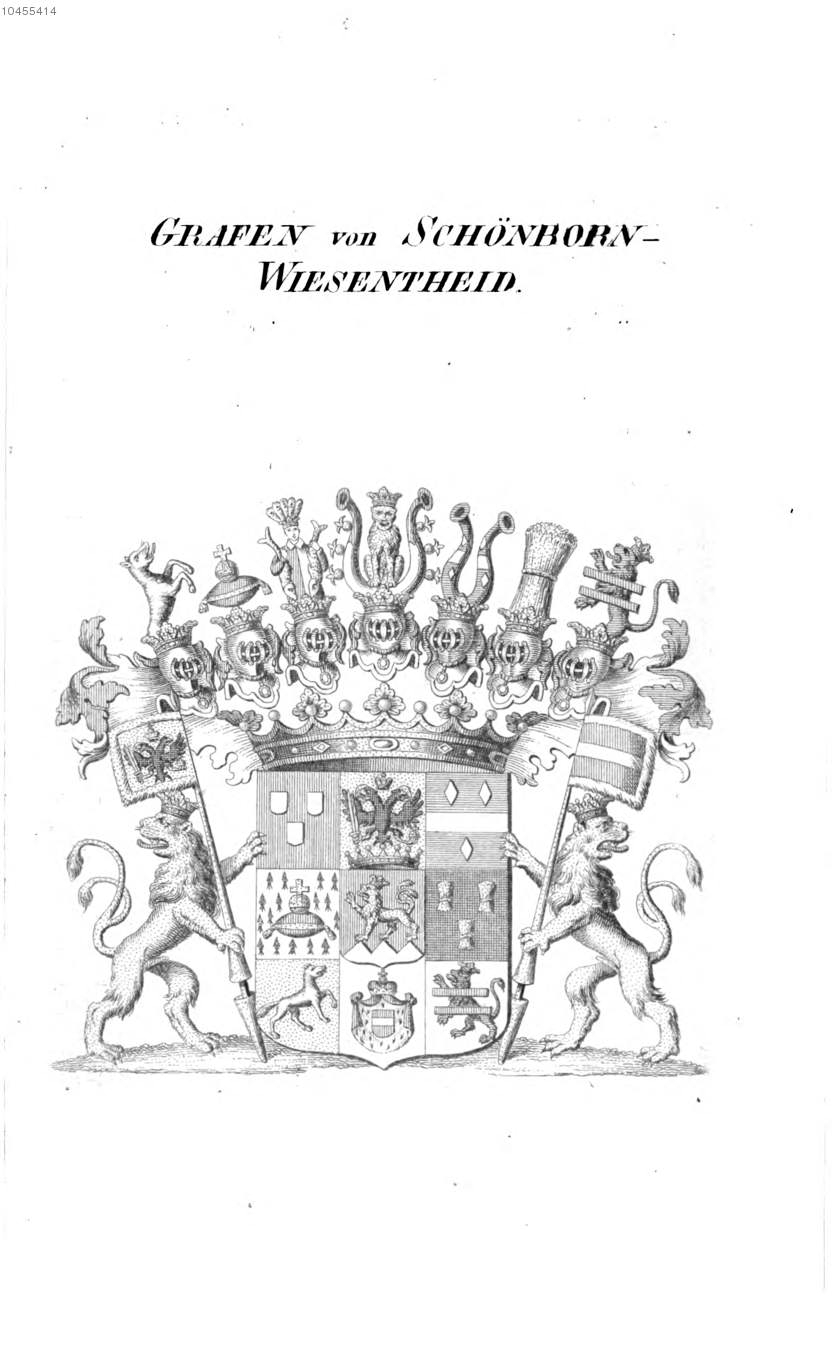 Schönborn Wiesentheid 2 — Tyroff オーストリア君主国紋章集の原図
