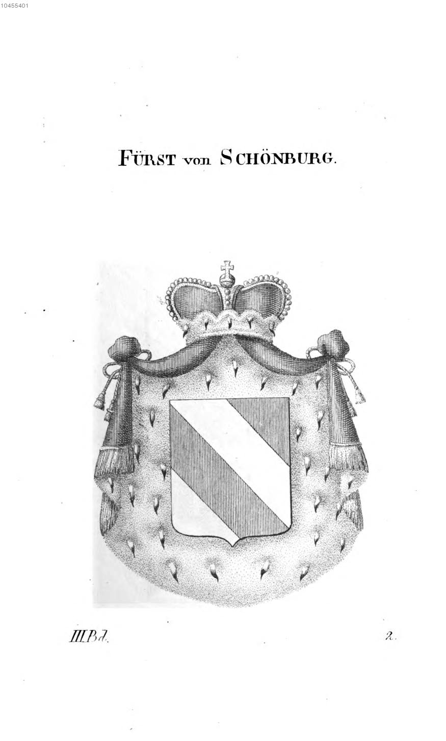 Schönburg — Tyroff オーストリア君主国紋章集の原図