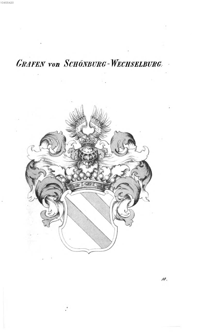 Schönburg Wechselburg — Tyroff オーストリア君主国紋章集の原図