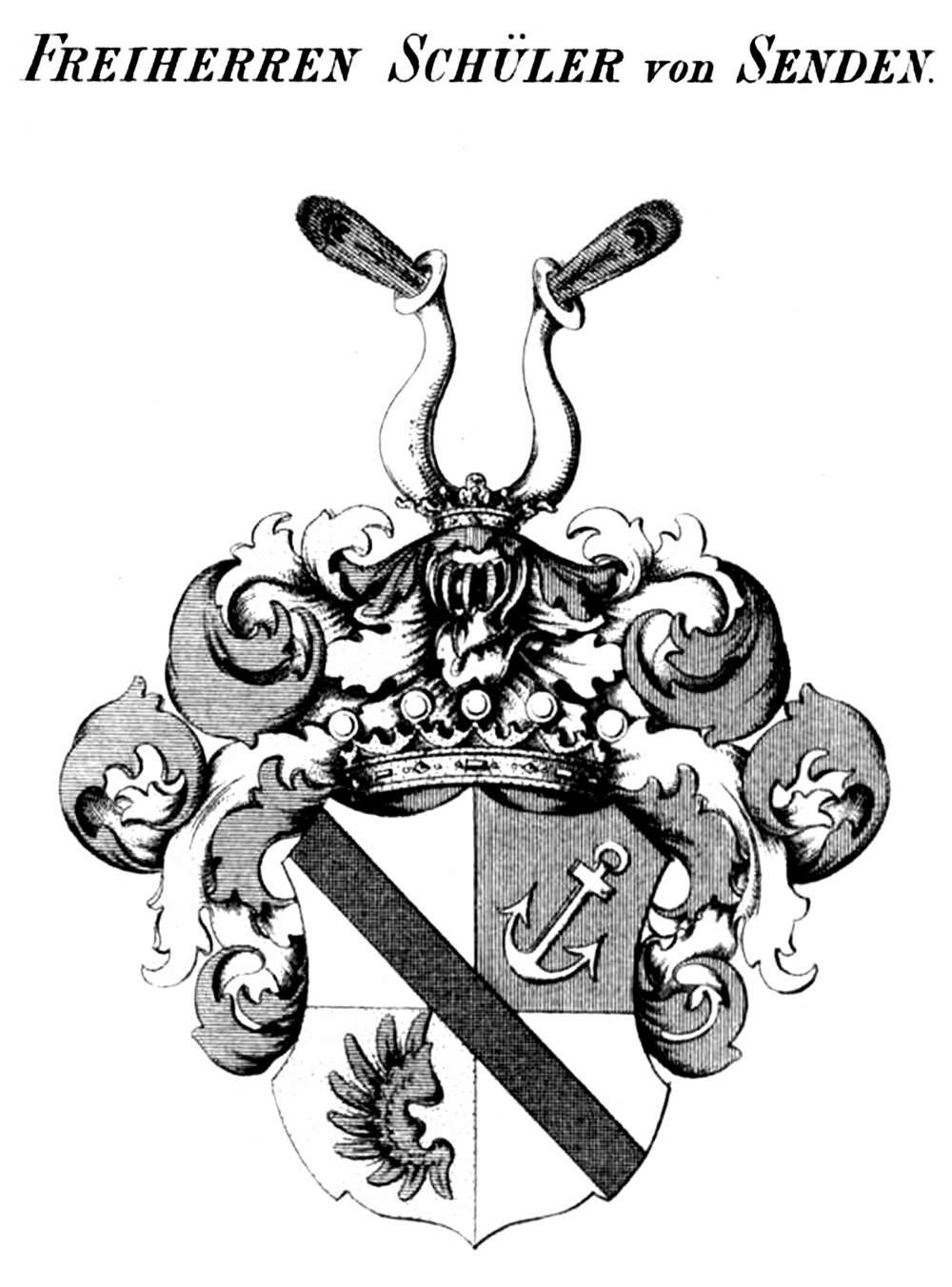 Schüler von Senden — Tyroff オーストリア君主国紋章集の原図
