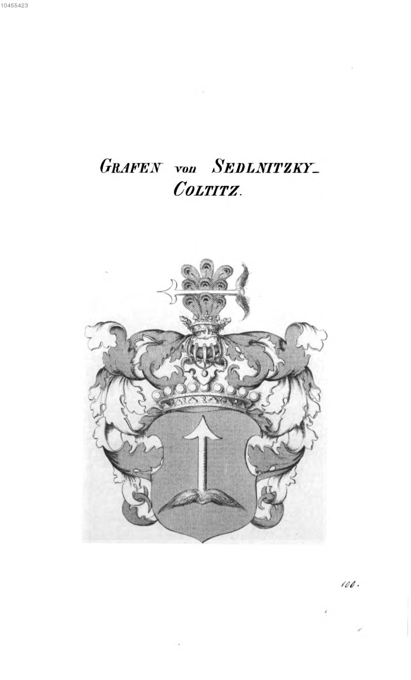 Sedlnitzky Coltitz 3 — Tyroff オーストリア君主国紋章集の原図