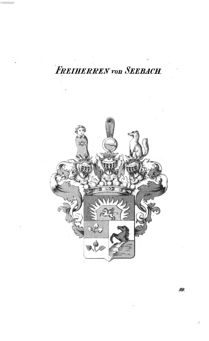 Seebach — Tyroff オーストリア君主国紋章集の原図
