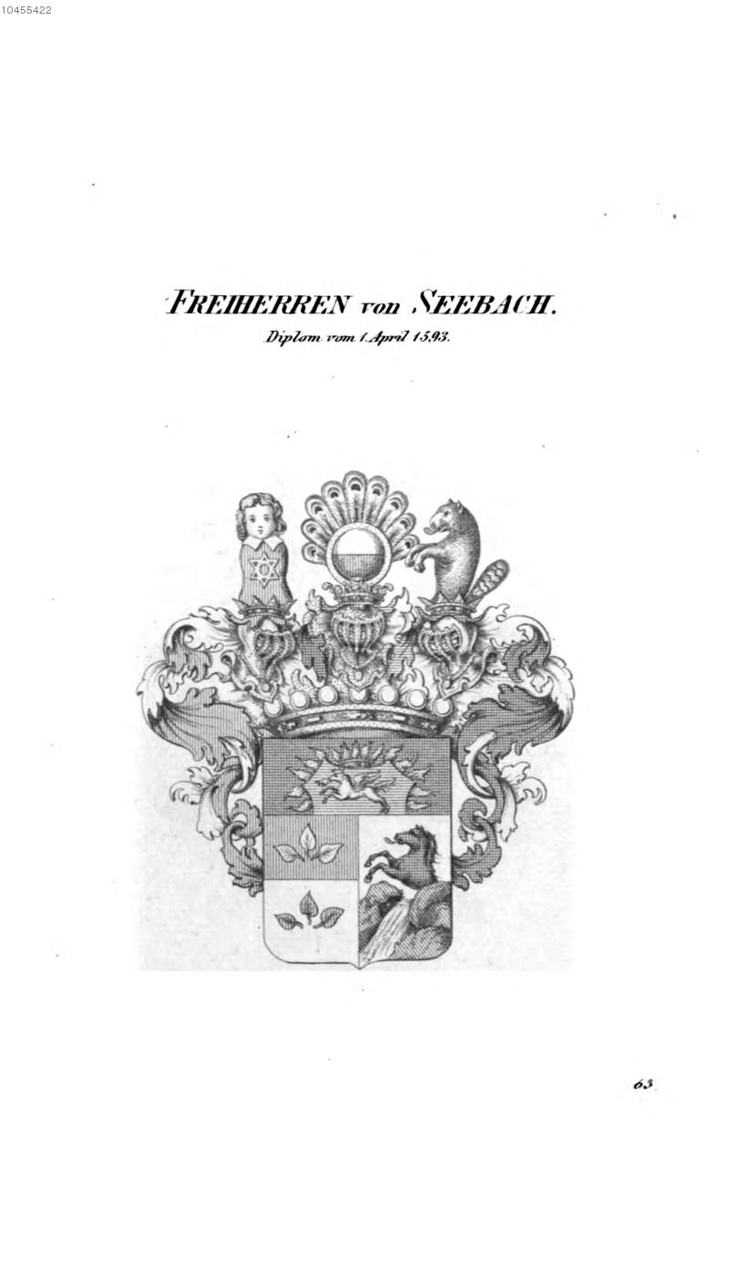Seebach 2 — Tyroff オーストリア君主国紋章集の原図