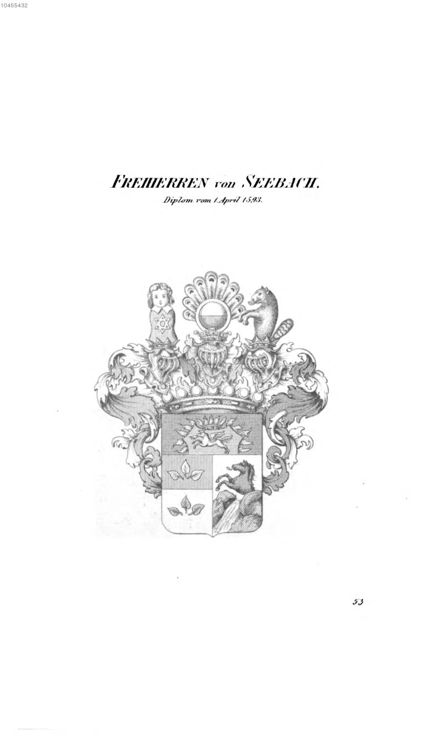 Seebach 3 — Tyroff オーストリア君主国紋章集の原図