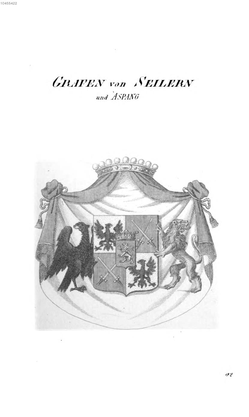 Seilern und Aspang 2 — Tyroff オーストリア君主国紋章集の原図