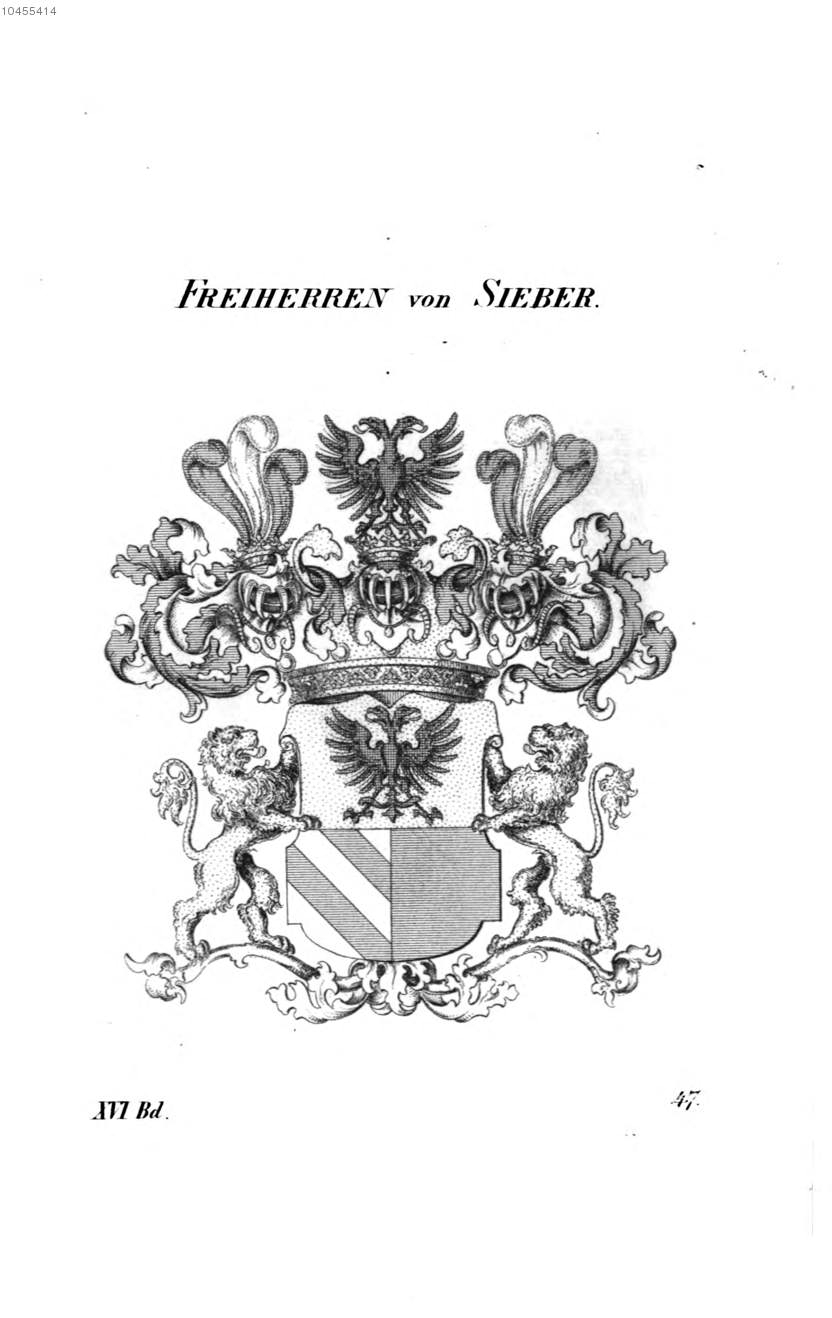 Sieber — Tyroff オーストリア君主国紋章集の原図