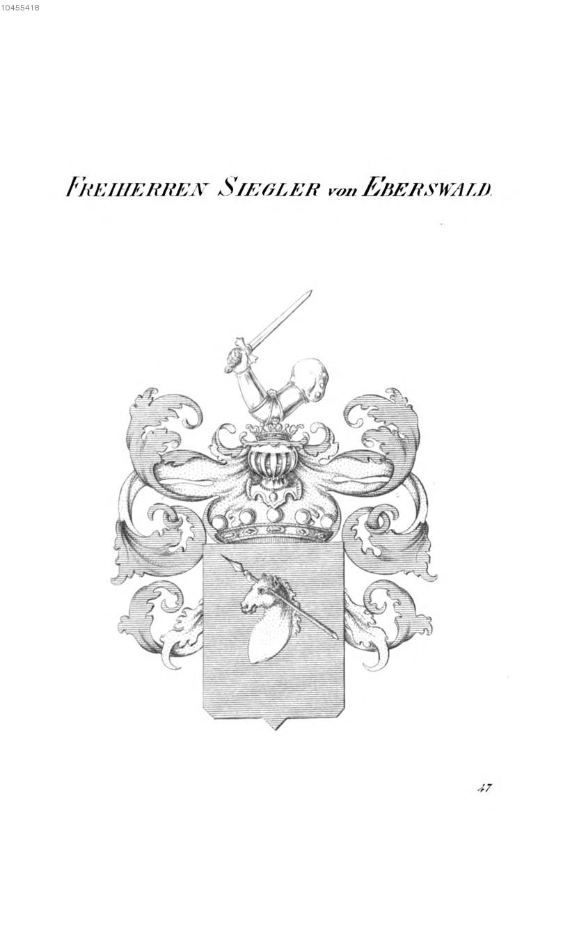 Siegler von Eberswald 2 — Tyroff オーストリア君主国紋章集の原図