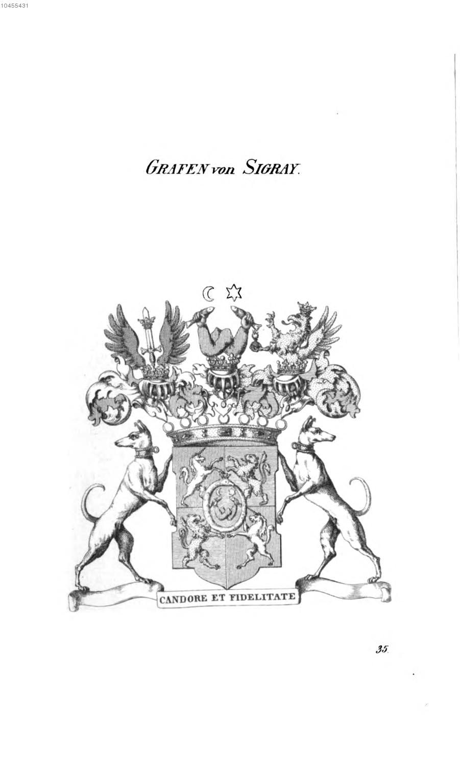 Sigray — Tyroff オーストリア君主国紋章集の原図