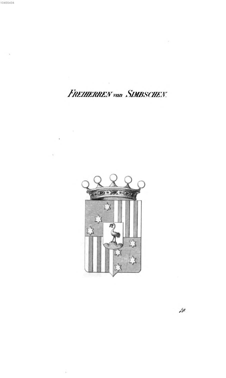 Simbschen — Tyroff オーストリア君主国紋章集の原図