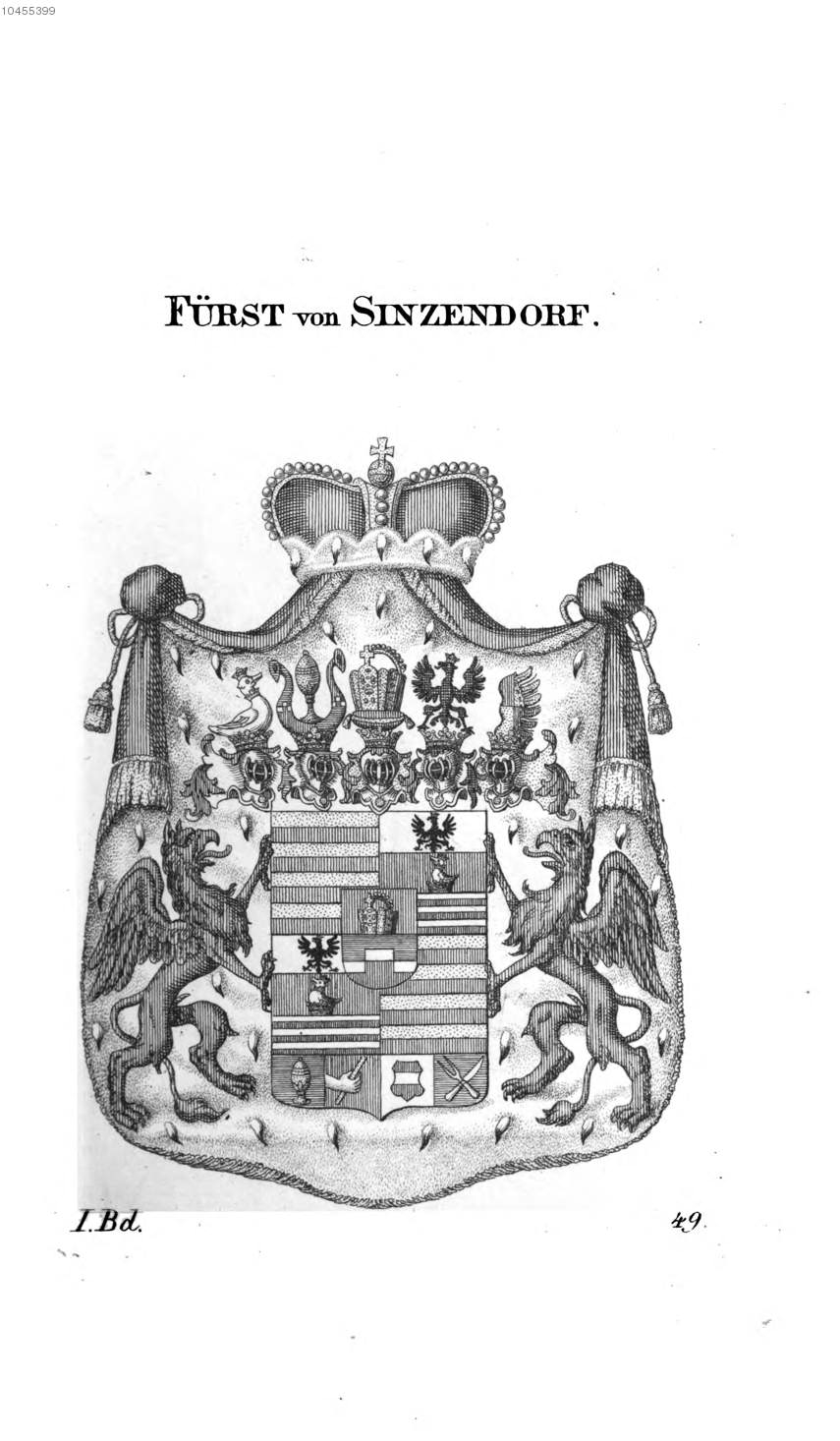 Sinzendorf — Tyroff オーストリア君主国紋章集の原図