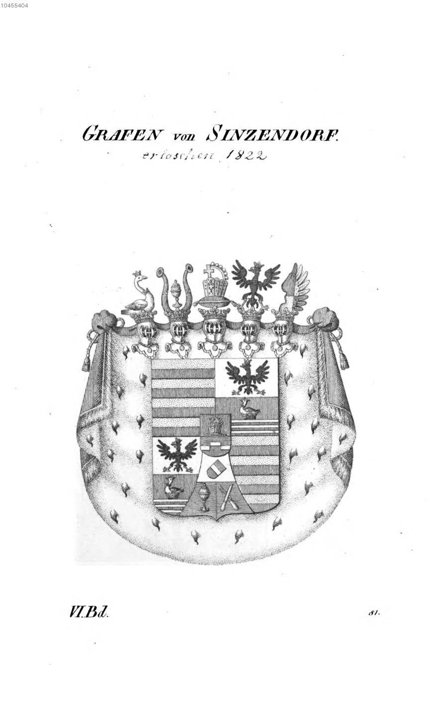 Sinzendorf 2 — Tyroff オーストリア君主国紋章集の原図