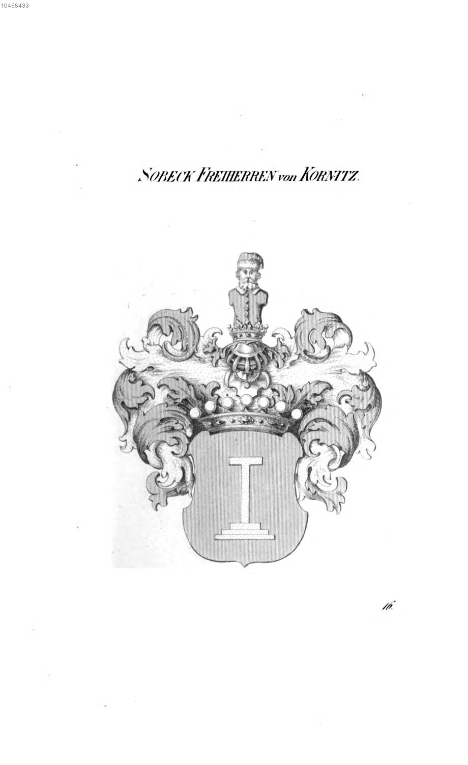 Sobeck von Kornitz — Tyroff オーストリア君主国紋章集の原図