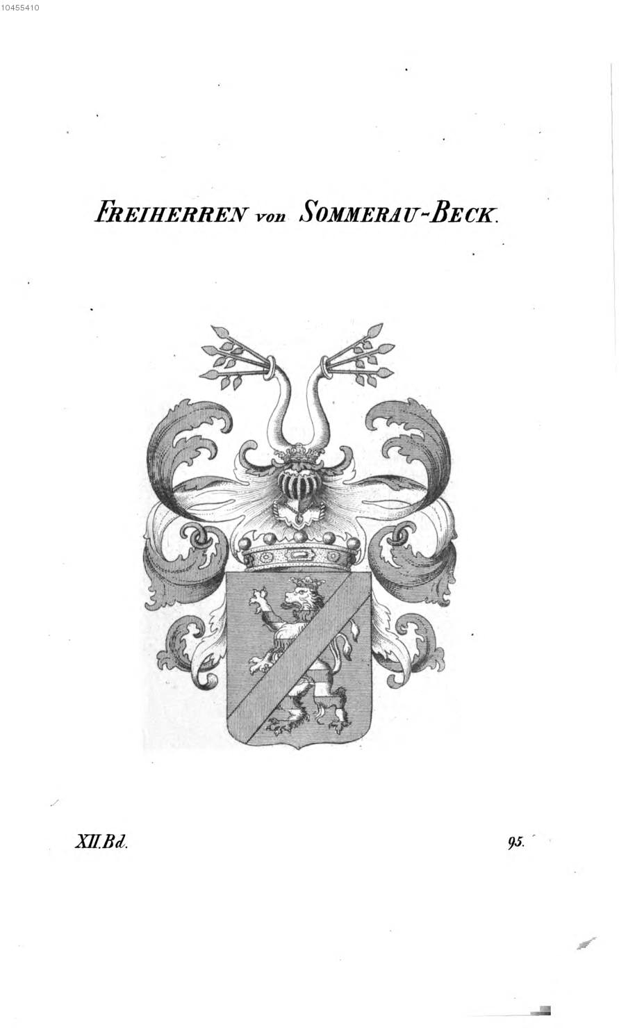 Sommerau Beck — Tyroff オーストリア君主国紋章集の原図