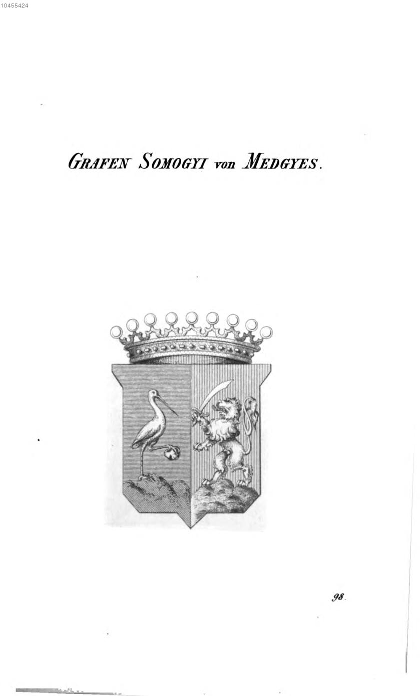 Somogyi von Medgyes 2 — Tyroff オーストリア君主国紋章集の原図