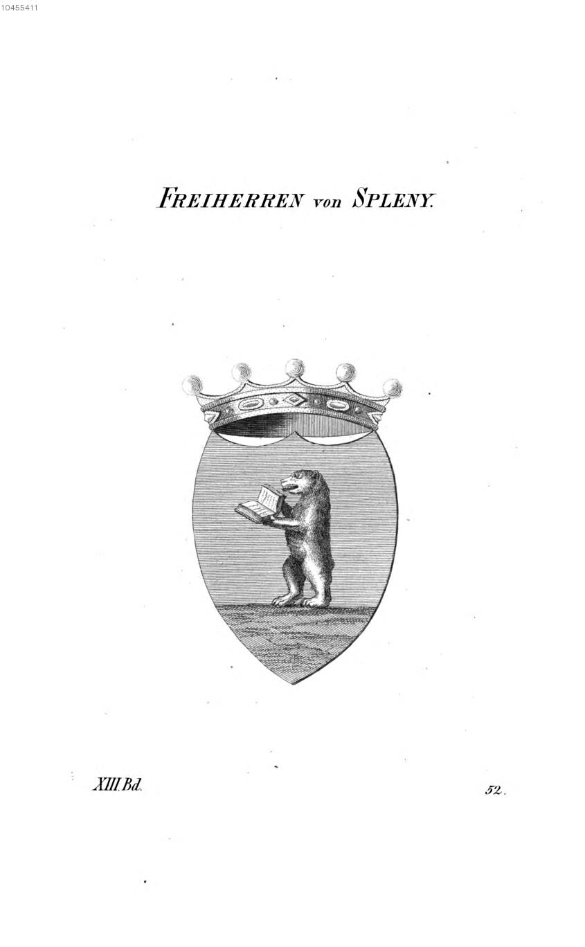 Spleny — Tyroff オーストリア君主国紋章集の原図