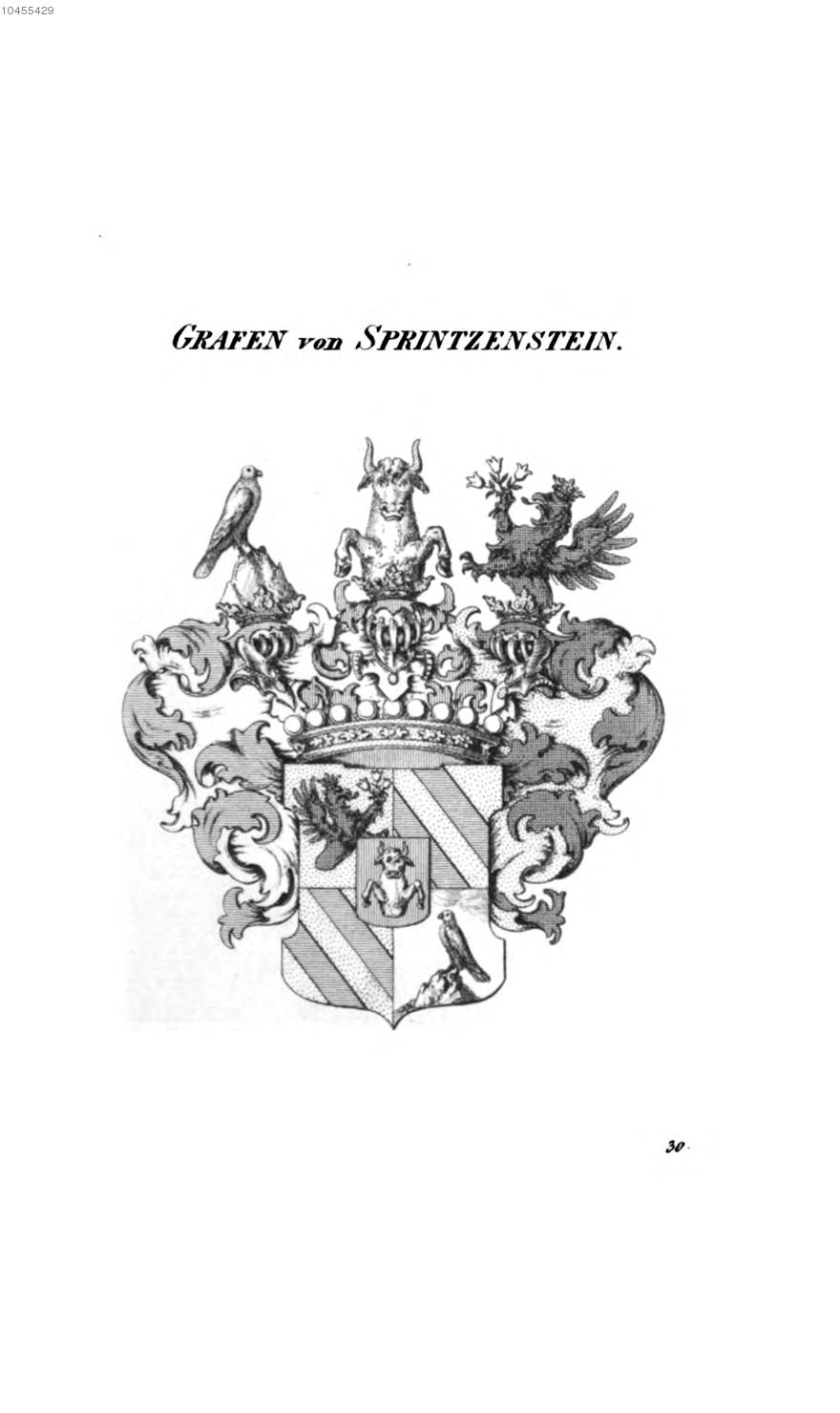 Sprintzenstein 3 — Tyroff オーストリア君主国紋章集の原図