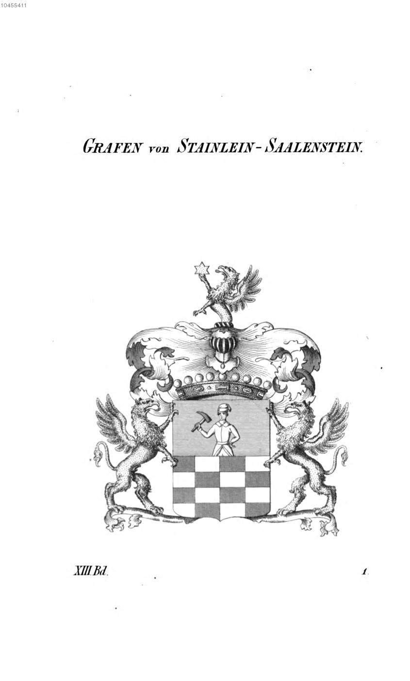 Stainlein Saalenstein — Tyroff オーストリア君主国紋章集の原図
