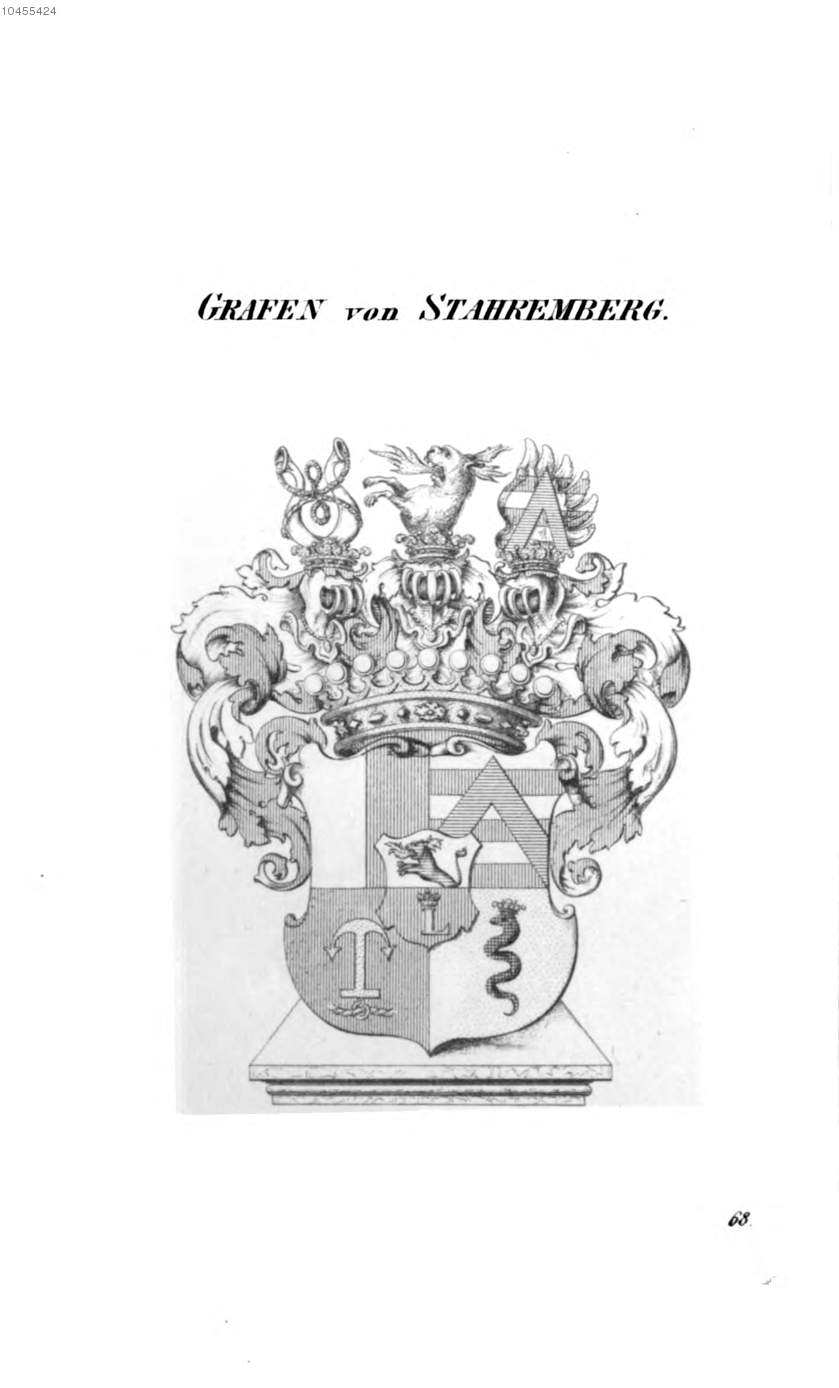 Starhemberg 5 — Tyroff オーストリア君主国紋章集の原図