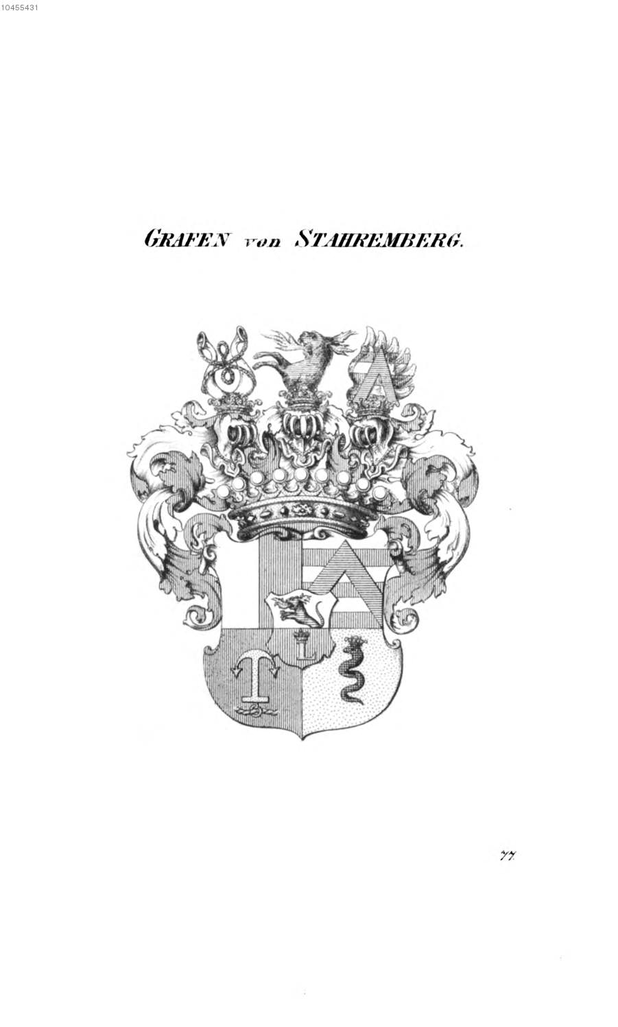 Starhemberg 6 — Tyroff オーストリア君主国紋章集の原図