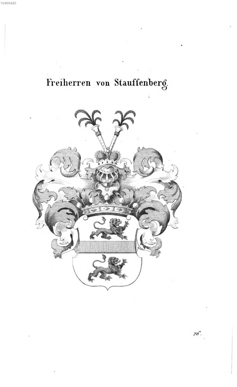 Stauffenberg — Tyroff オーストリア君主国紋章集の原図