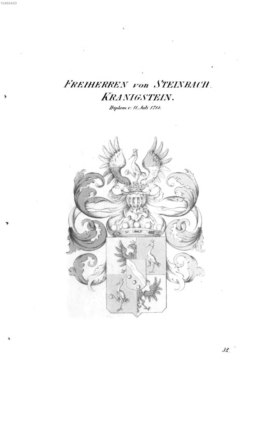 Steinbach Kranigstein 2 — Tyroff オーストリア君主国紋章集の原図