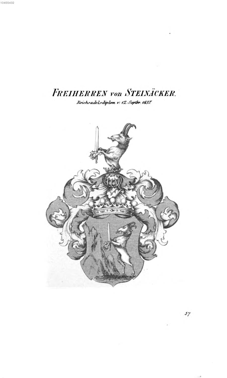 Steinäcker 2 — Tyroff オーストリア君主国紋章集の原図