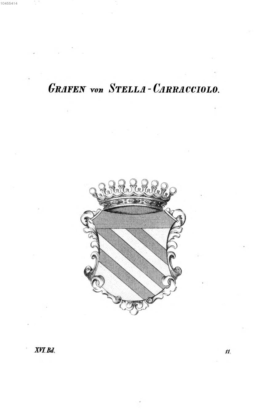 Stella Carracciolo — Tyroff オーストリア君主国紋章集の原図