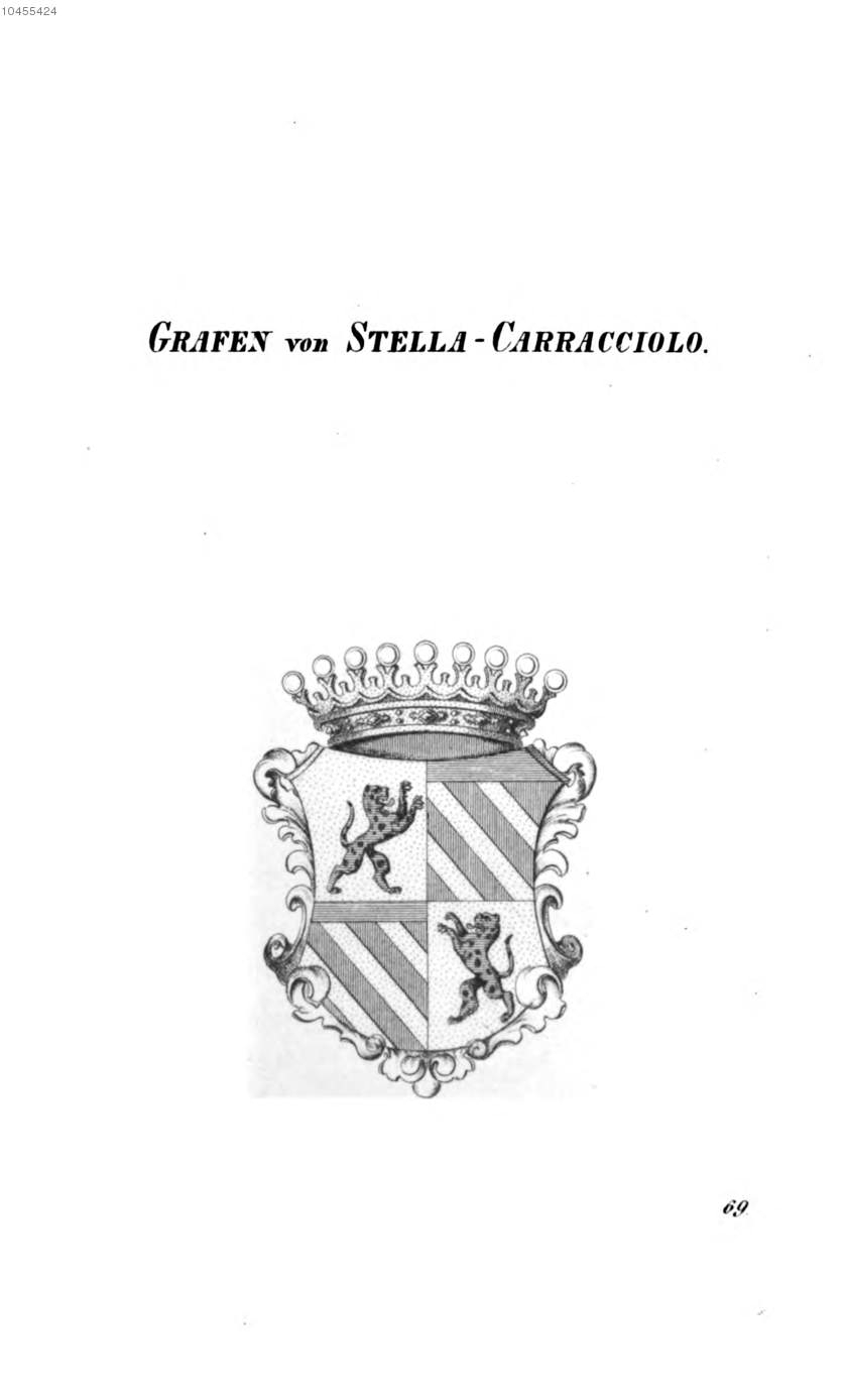 Stella Carracciolo 2 — Tyroff オーストリア君主国紋章集の原図