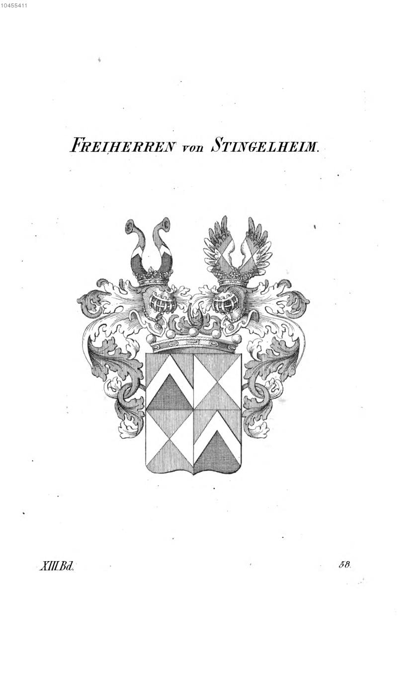 Stingelheim — Tyroff オーストリア君主国紋章集の原図