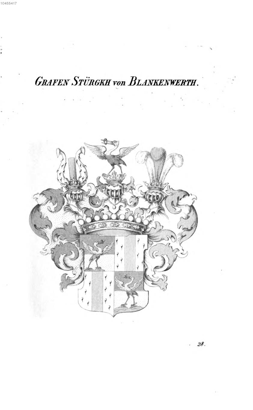 Stürgkh von Blankenwerth — Tyroff オーストリア君主国紋章集の原図