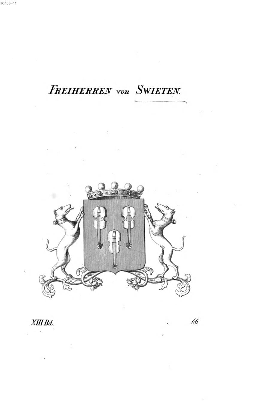 Swieten — Tyroff オーストリア君主国紋章集の原図