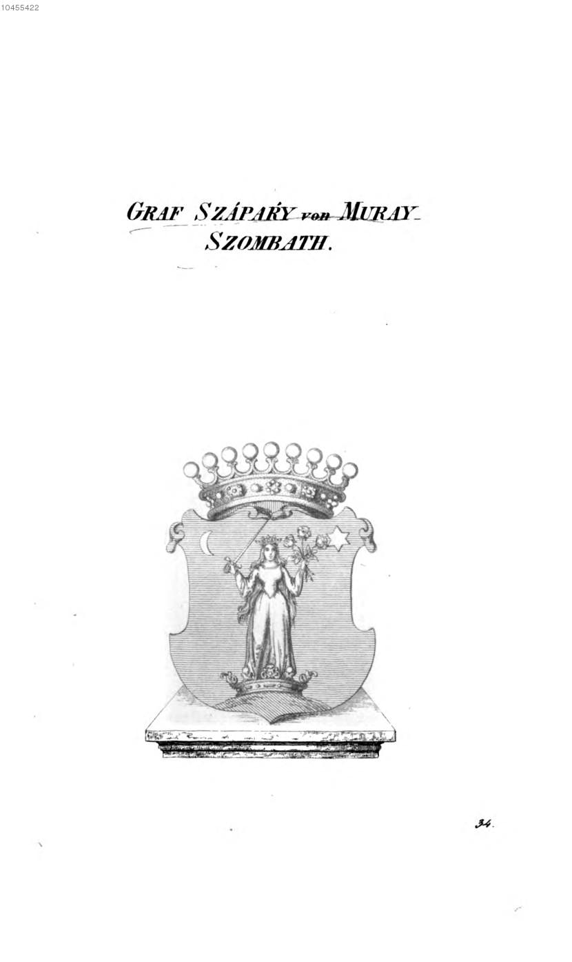 Szapady von Muray Szombath — Tyroff オーストリア君主国紋章集の原図