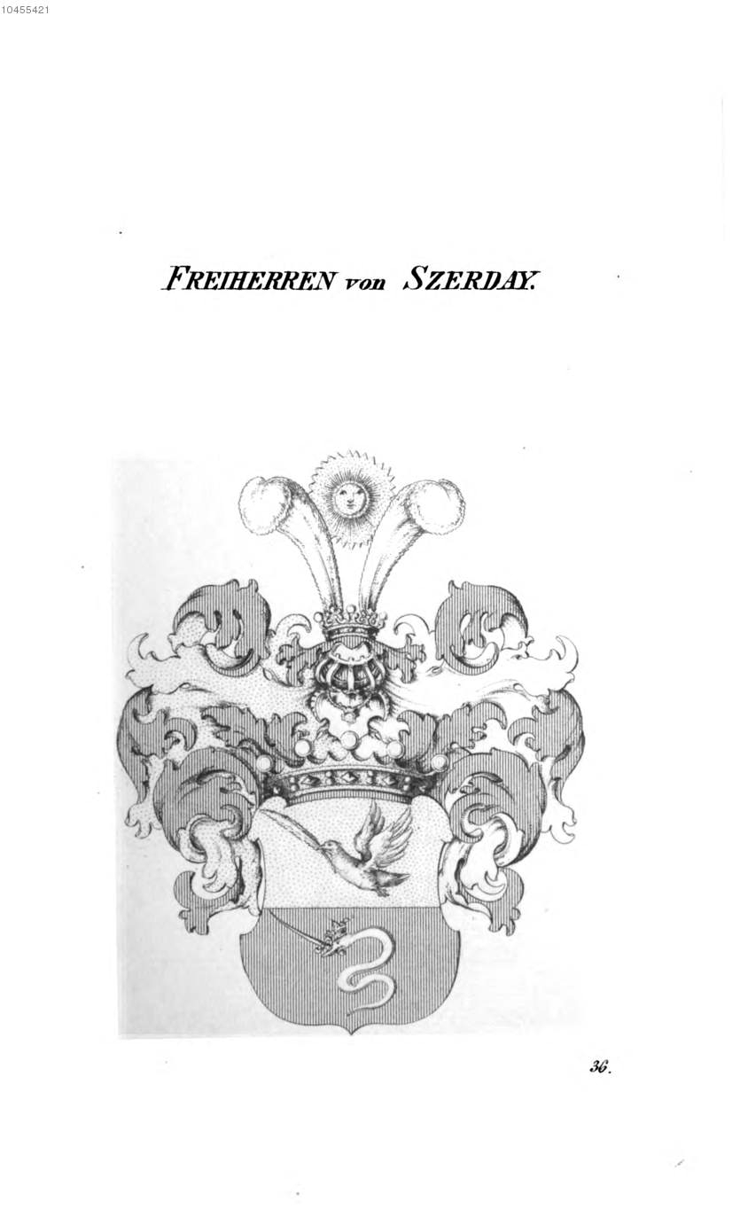 Szerday — Tyroff オーストリア君主国紋章集の原図