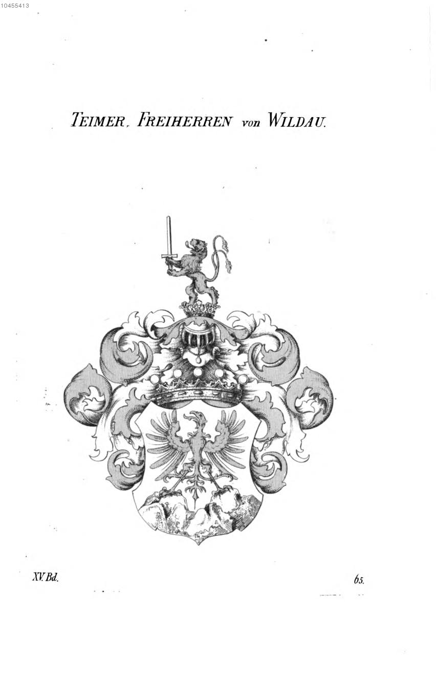 Teimer von Wildau — Tyroff オーストリア君主国紋章集の原図