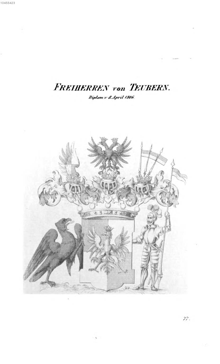 Teubern — Tyroff オーストリア君主国紋章集の原図