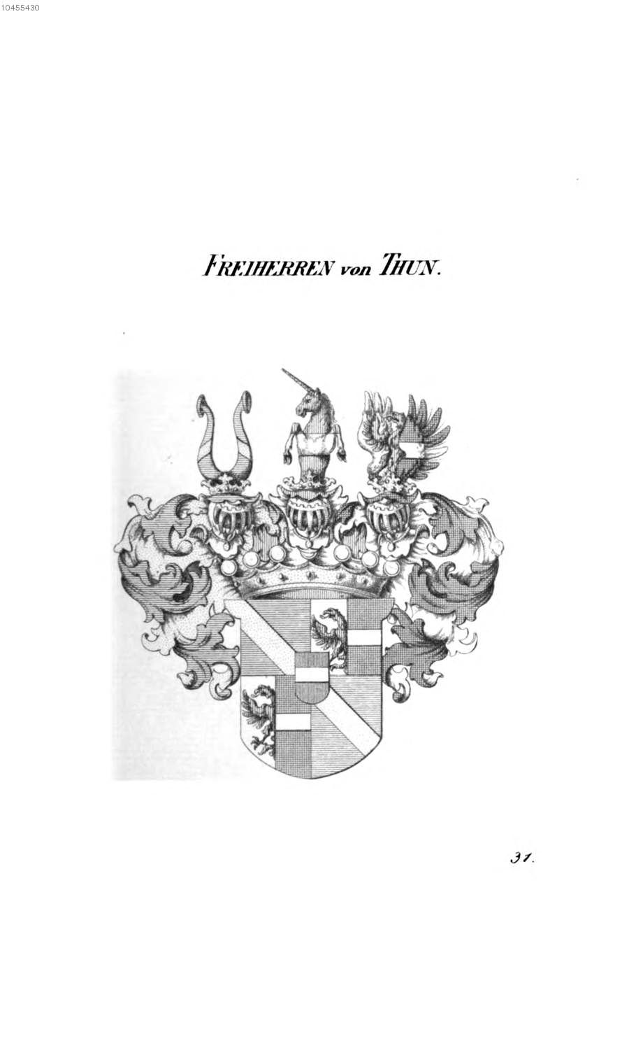 Thun — Tyroff オーストリア君主国紋章集の原図