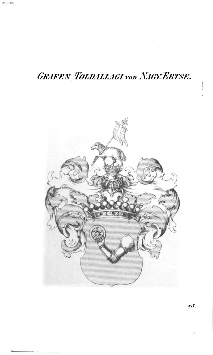 Toldallagi von Nagy Ertse — Tyroff オーストリア君主国紋章集の原図