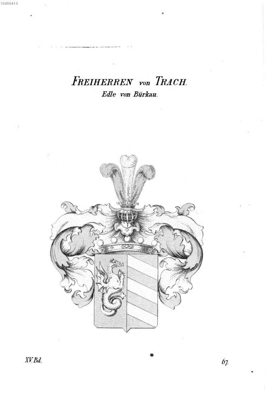 Trach Edle von Bürkau — Tyroff オーストリア君主国紋章集の原図