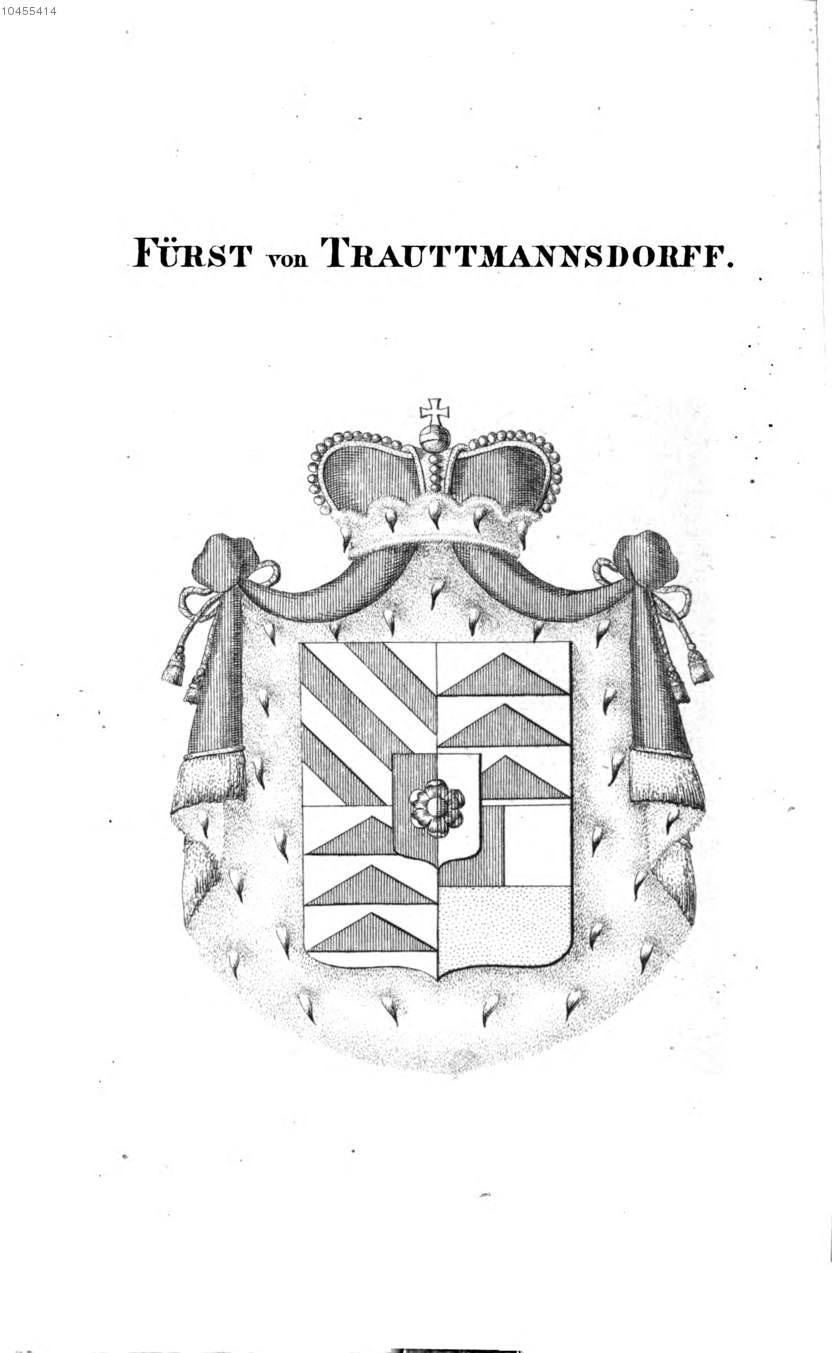 Trautmannsdorff 2 — Tyroff オーストリア君主国紋章集の原図