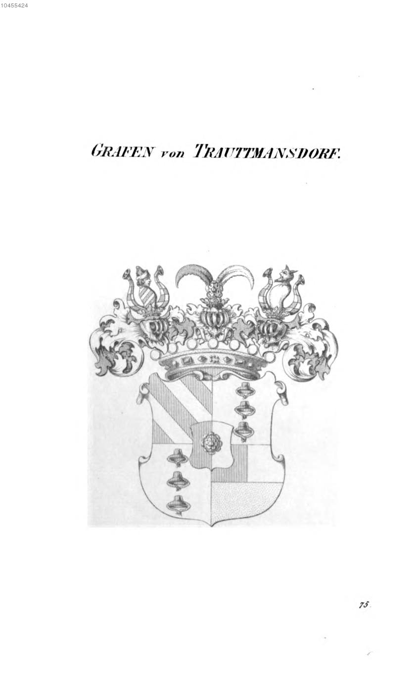Trauttmansdorf 2 — Tyroff オーストリア君主国紋章集の原図