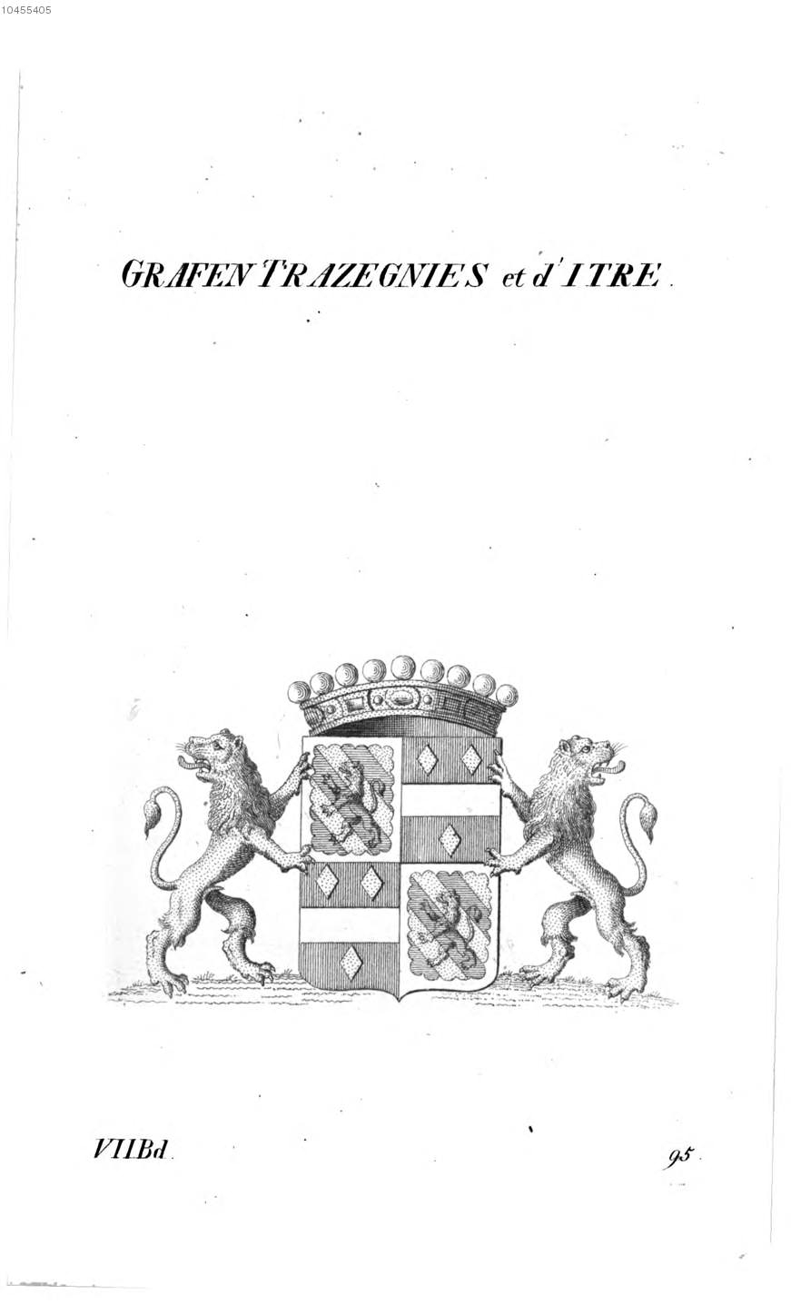 Trazegnies Et D'itre — Tyroff オーストリア君主国紋章集の原図