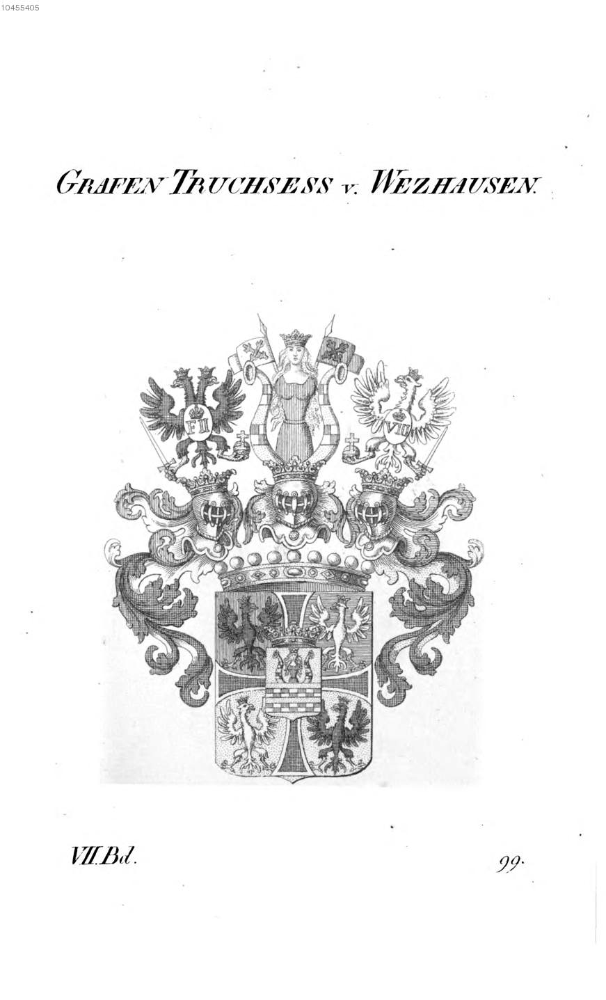 Truchsess von Wetzhausen — Tyroff オーストリア君主国紋章集の原図