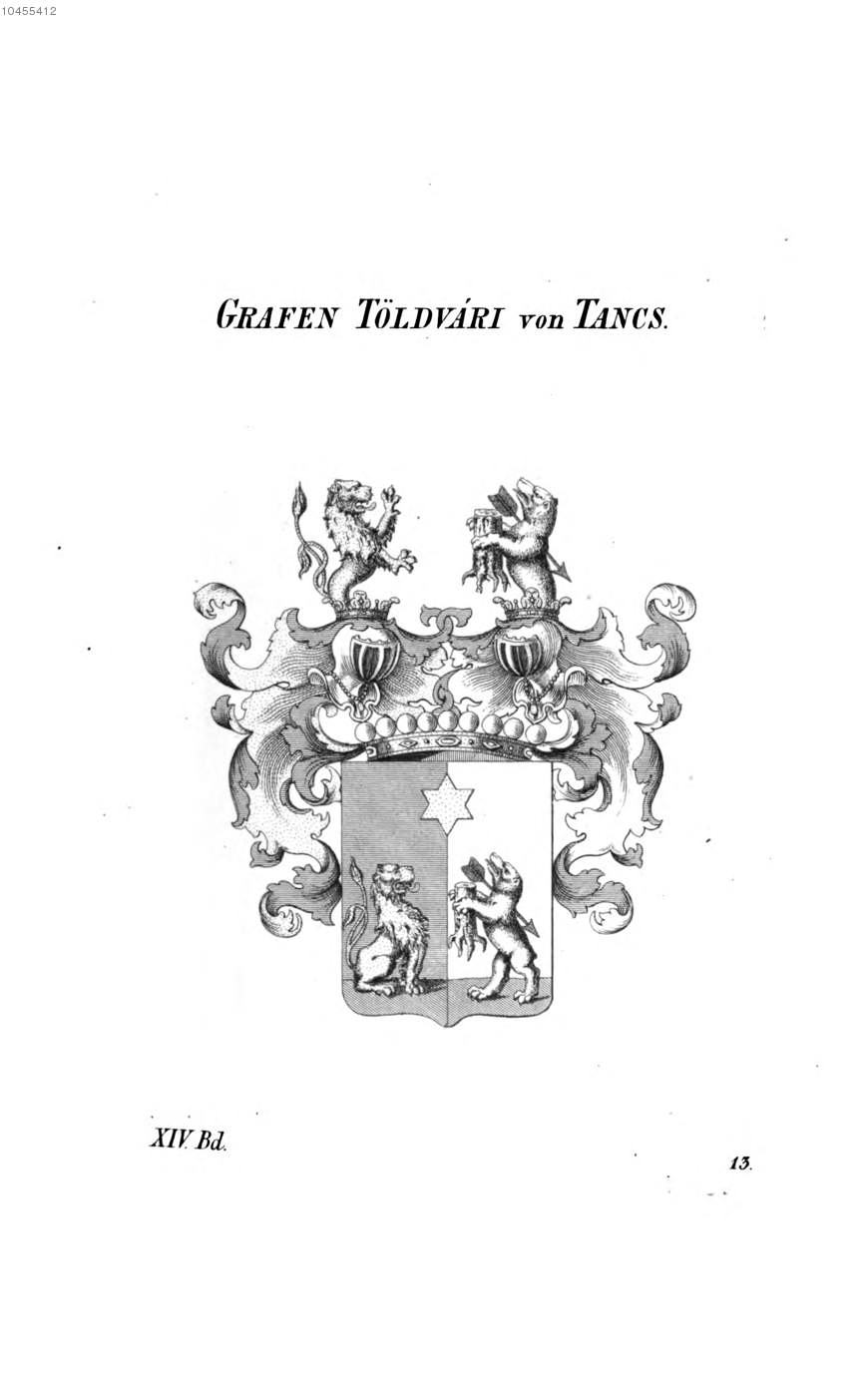 Töldvari von Tancs — Tyroff オーストリア君主国紋章集の原図