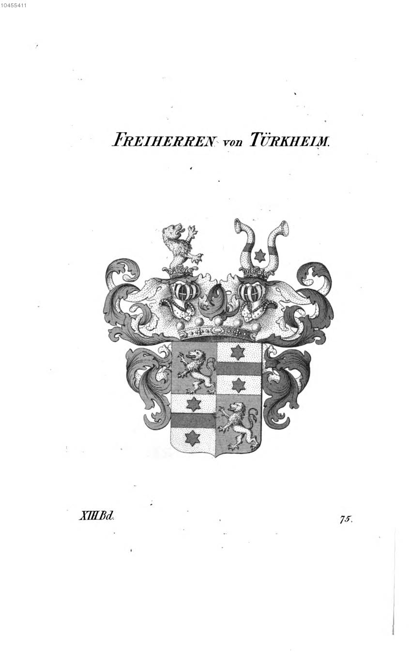 Türkheim — Tyroff オーストリア君主国紋章集の原図