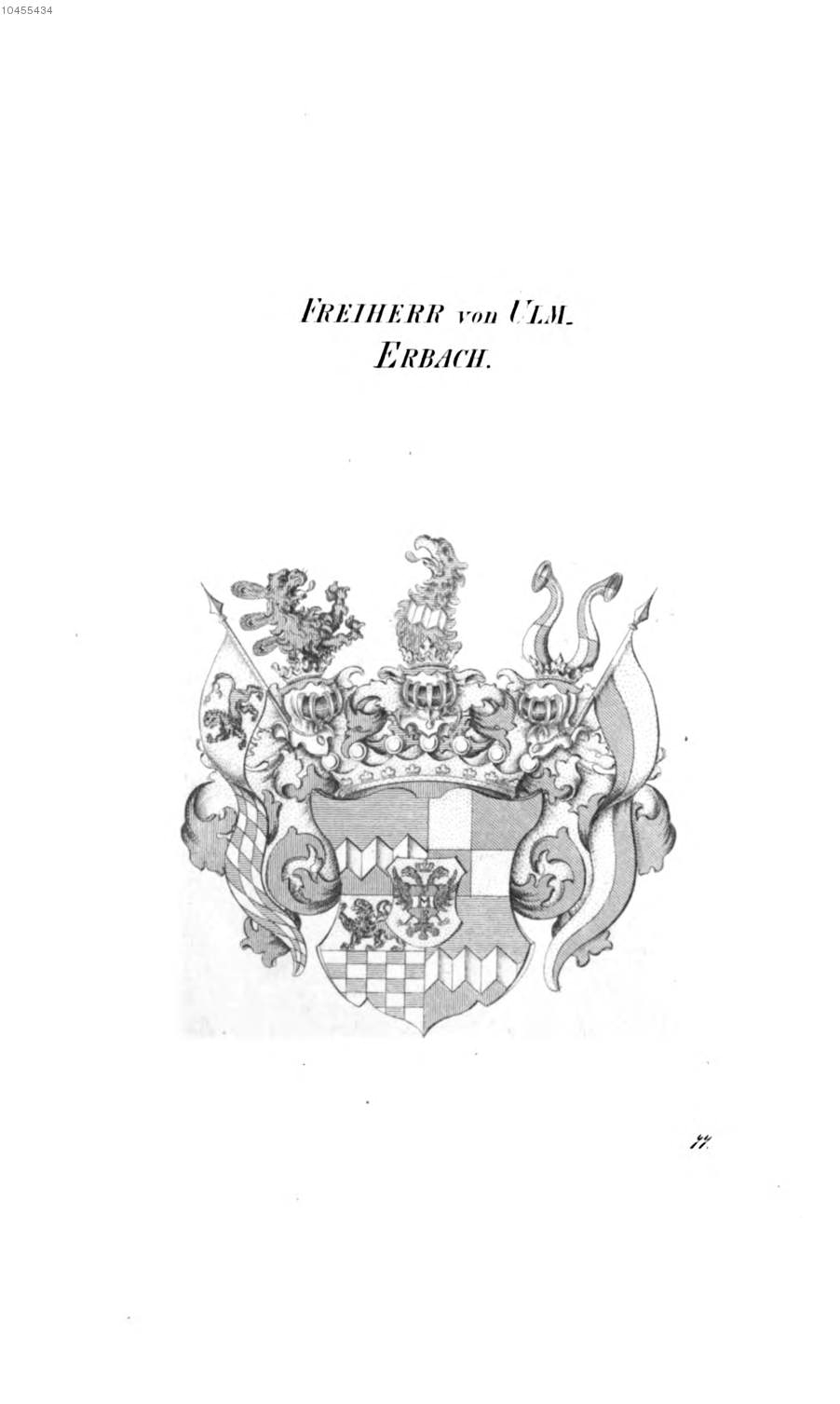 Ulm Erbach 2 — Tyroff オーストリア君主国紋章集の原図