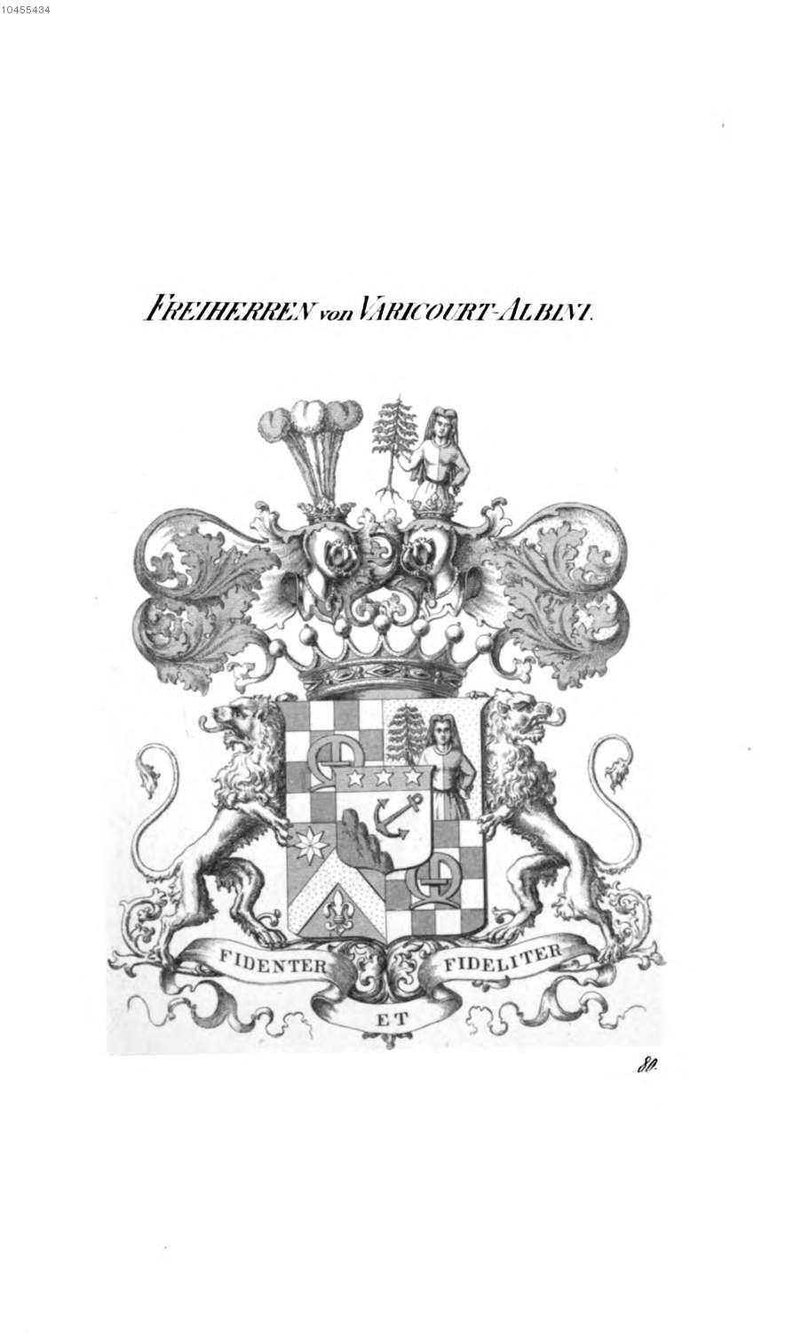 Varicourt Albini — Tyroff オーストリア君主国紋章集の原図